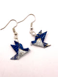 Origami Dove Earrings - Midnight