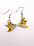 Origami Dove Earrings - Lemon/Lime