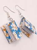 Origami Book Earrings - Seafoam