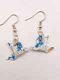 Origami Dove Earrings - Seafoam