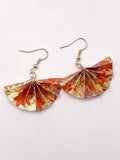 Origami Fan Earrings - Autumn