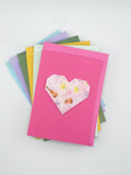 Set of 6 cards - Hearts