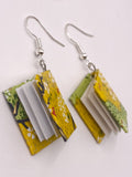 Origami Book Earrings - Lemon/Lime