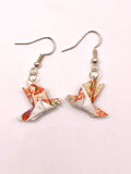 Origami Dove Earrings - Autumn